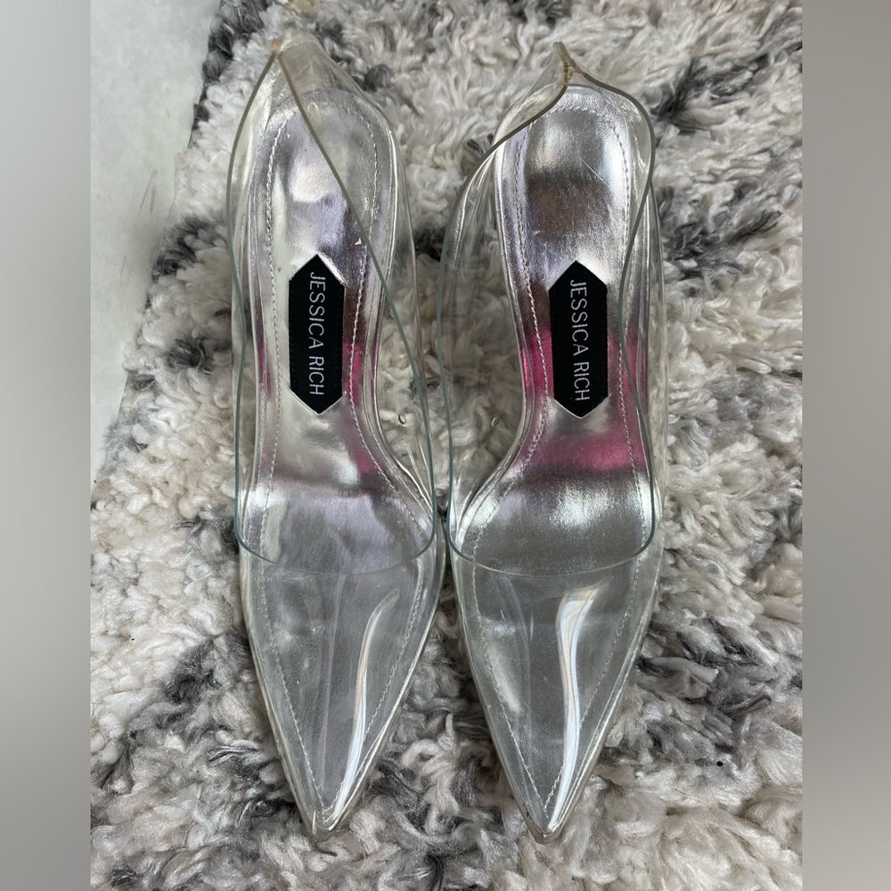 Jessica Rich Clear Stiletto High Heel